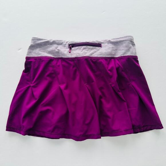 Lululemon Vintage Take Flight Skirt Skort Dewberry Size 4 Tennis Pickleball Walk - Picture 2 of 4